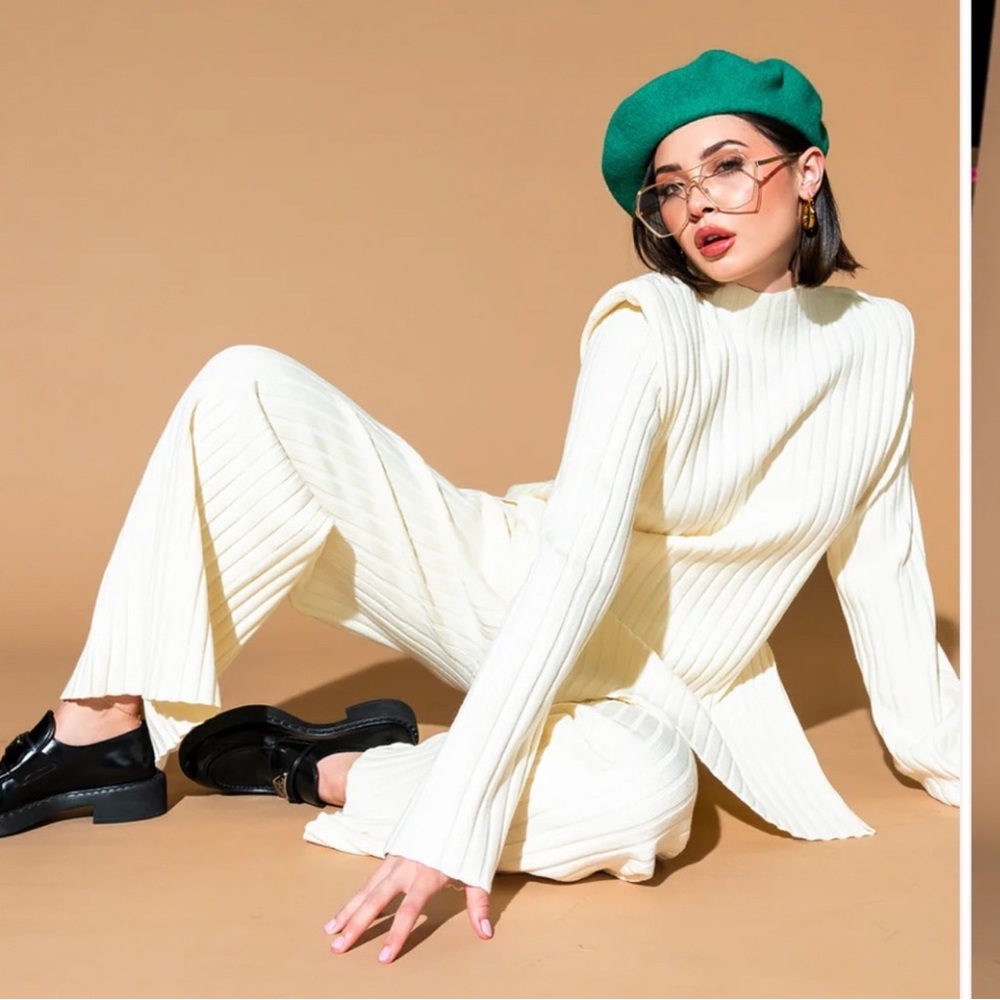 Dressed in LALA New Era Luxe Knit Set - Cream